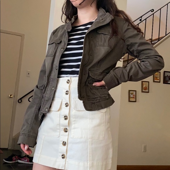 Abercrombie & Fitch Jackets & Blazers - Abercrombie and Fitch | A&F olive military green utility jacket size L